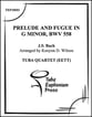 Prelude and Fugue in G minor, BWV. 558 2 Euphonium, 2 Tuba Quartet P.O.D. cover